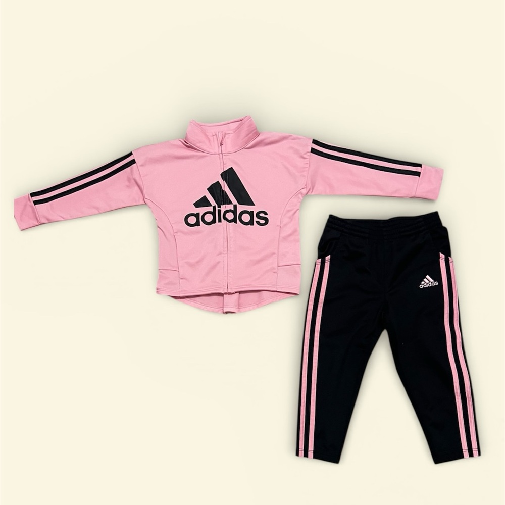 Adidas Pink and Black Kids' Jacket
